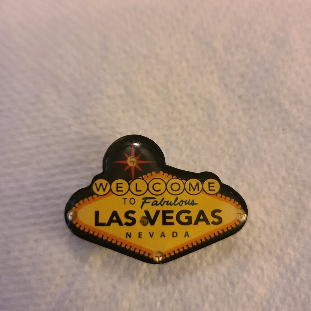 Flashing Lapel Pin Welcome To Fabulous Las Vegas Nevada